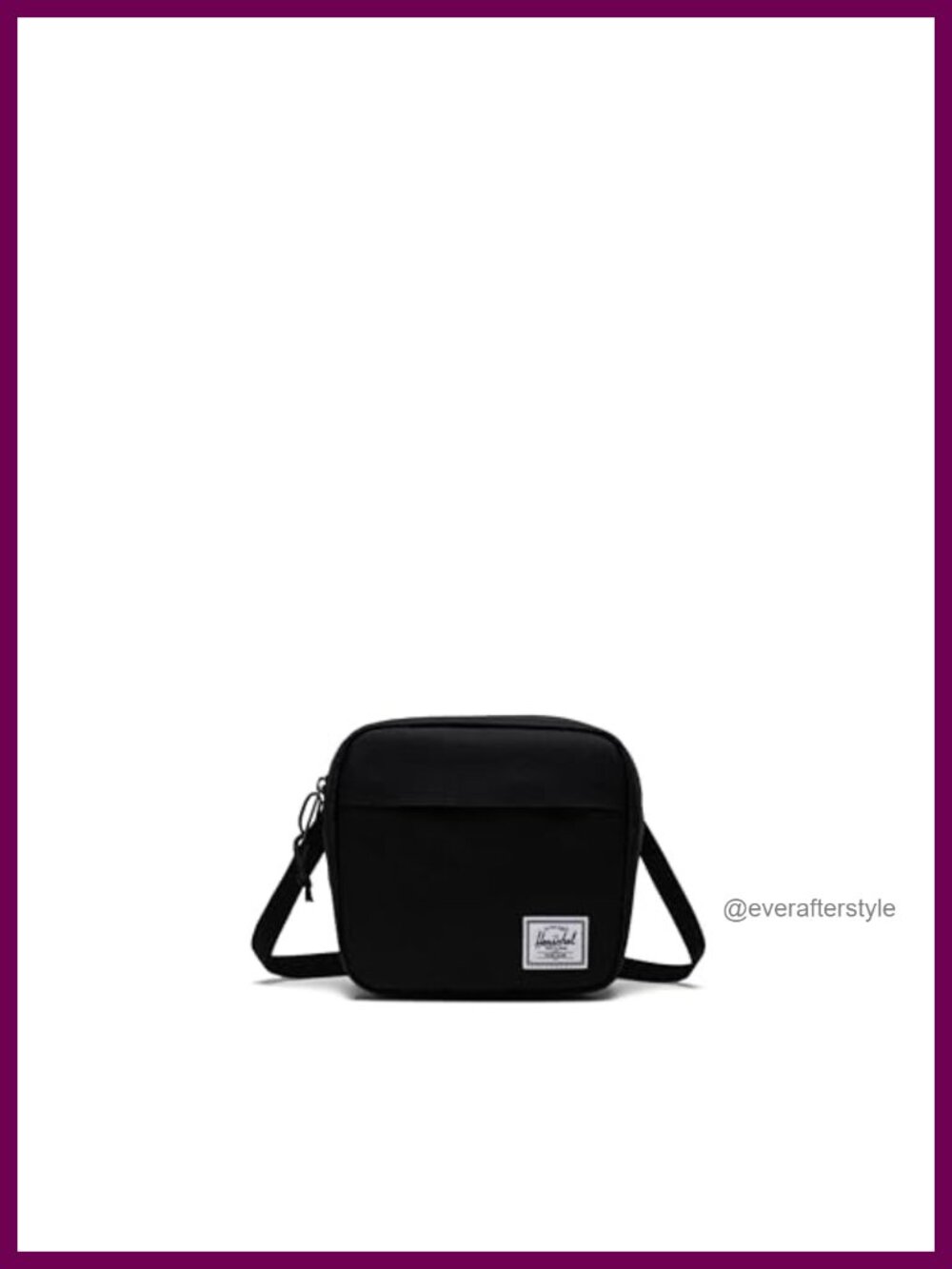 Classic Crossbody Recycled Fabric Adjustable Strap Zip Closure